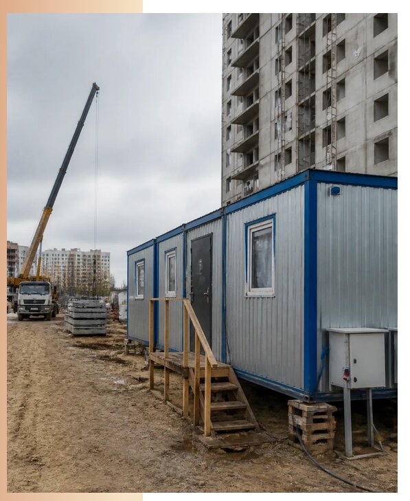 Аренда строительных вагончиков для рабочих в Белой Калитве